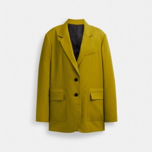 Coach Tailored Women Jackets Green | UAE_CH56137