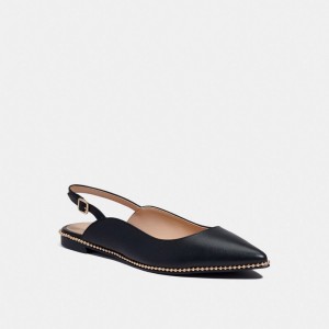 Coach Vae Skimmer Women Loafers Black | UAE_CH96041