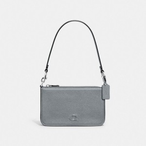 Coach With Signature Men Pouches Grey Blue | UAE_CH80683